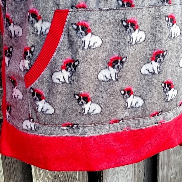 NEW Bulldogs wearing Santa Hats Loungewear - Pajamas from Kohl's - Picture 6 of 17